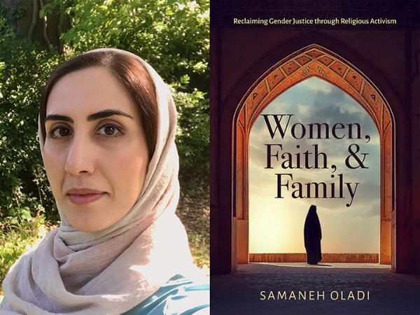 Samaneh Oladi and book cover