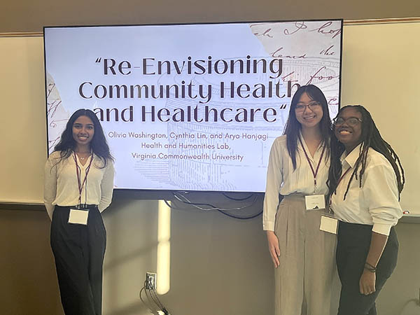 Health Humanities student fellows presenting at NURVa 2023